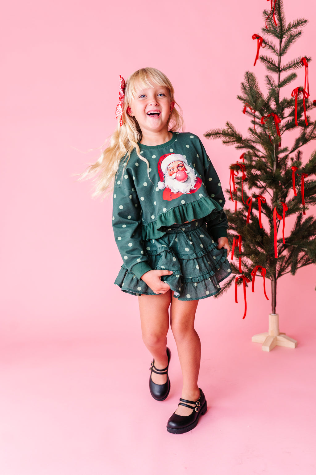 Bubblegum Santa | Ruffle Crop Crew