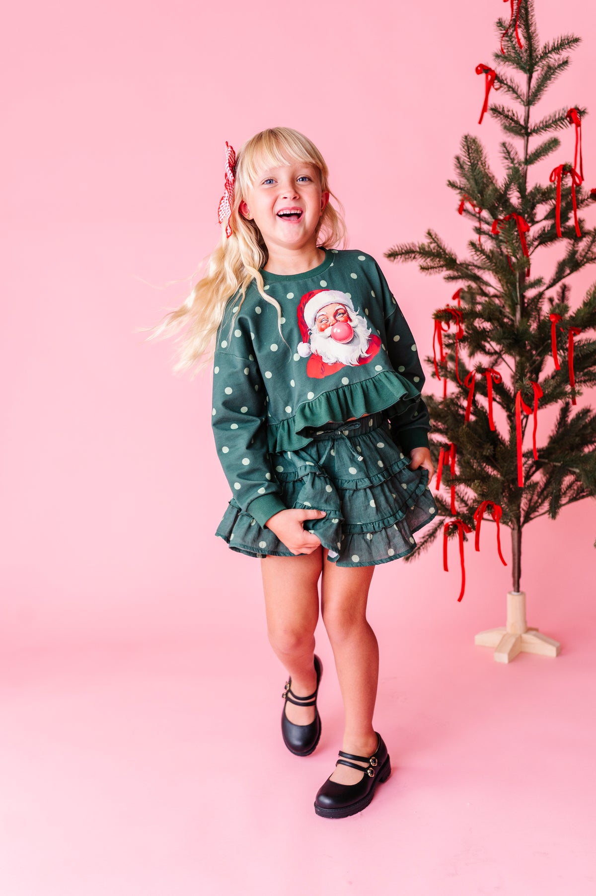 Bubblegum Santa | Ruffle Crop Crew
