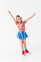 Load image into Gallery viewer, Teddy | RED Tie Front Tee