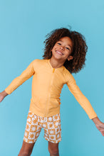 Load image into Gallery viewer, Retro Sunburst | BOYS SWIM SHORTS