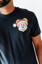 Load image into Gallery viewer, Monochrome Santa Mickey | ADULT Black UNISEX TEE