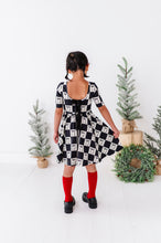 Load image into Gallery viewer, Checkered Bow | Scoop Back Dress