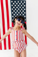 Load image into Gallery viewer, Spangled Stripes | Star Button TWO-PIECE