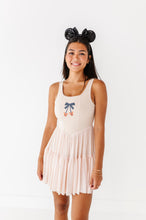 Load image into Gallery viewer, Pumpkin Bow TAN | (ADULT) Mesh DRESS