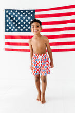 Load image into Gallery viewer, USA Check | BOYS Swim Shorts