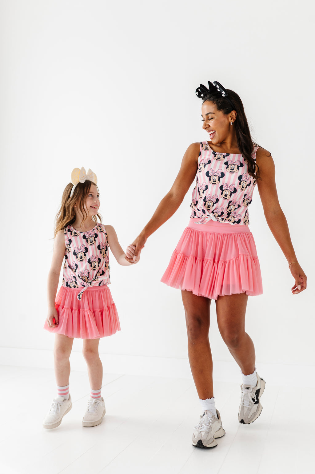 MINNIE Stripe (ADULT) | FRONT-TIE TANK