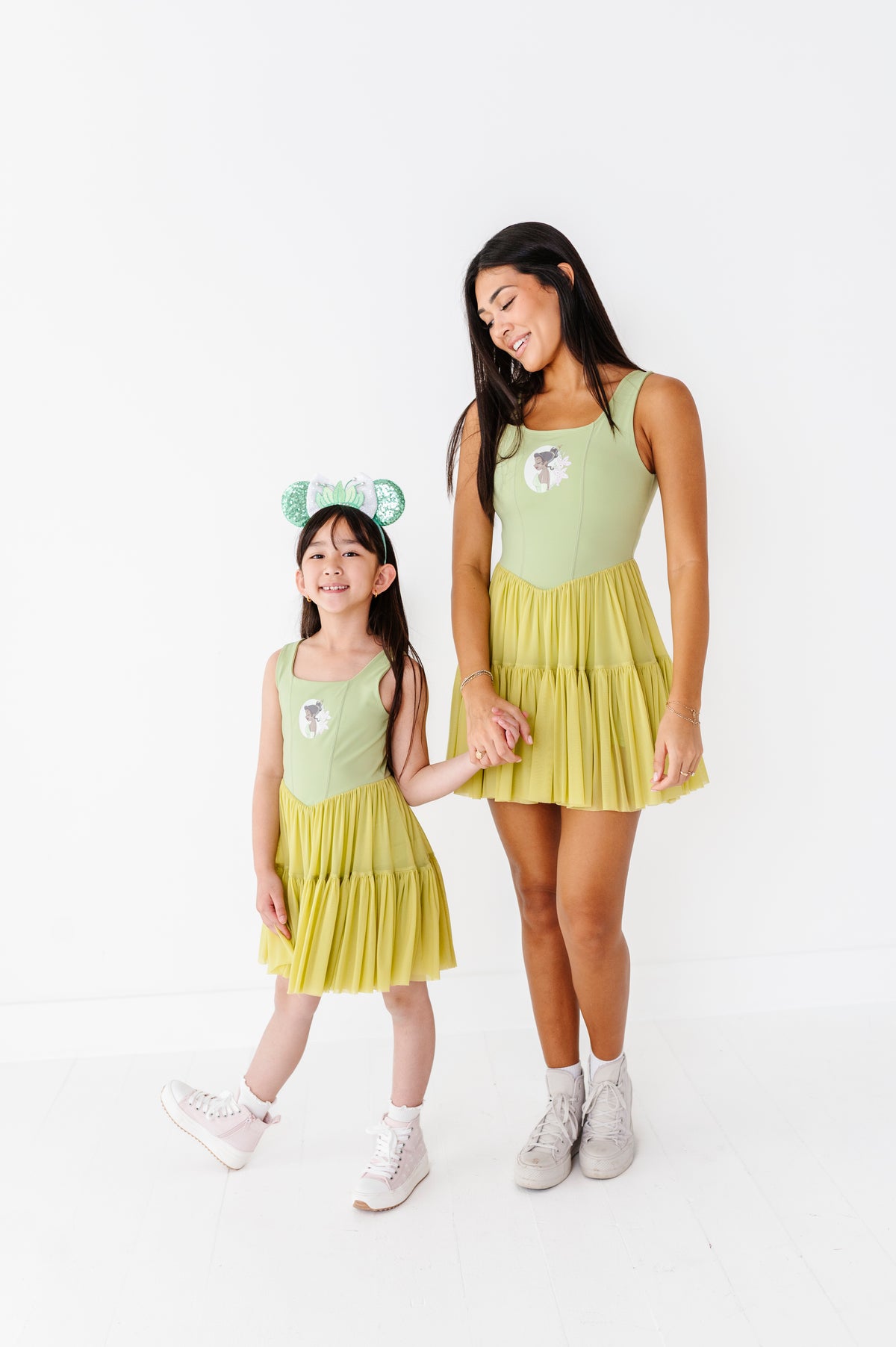 Tiana (ADULT) | Pistachio Mesh DRESS