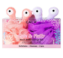 Load image into Gallery viewer, Alien Mesh Bath Sponge Set (2 piece)
