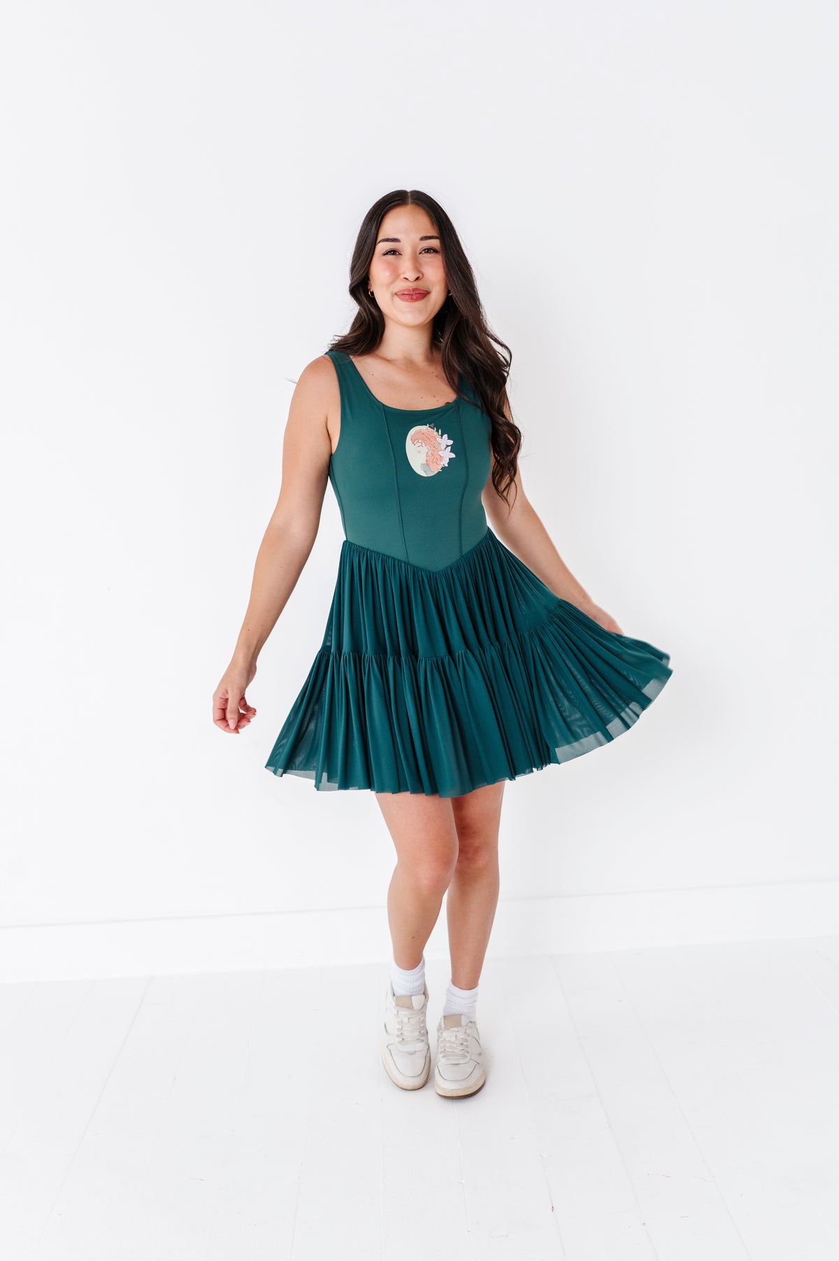 Merida (ADULT) | Teal Mesh DRESS