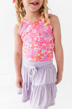 Load image into Gallery viewer, Neon Floral | Twisty Back Tank