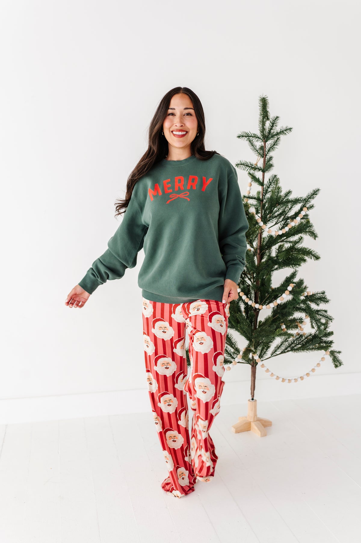 Merry | (GREEN) FULL LENGTH SWEATSHIRT