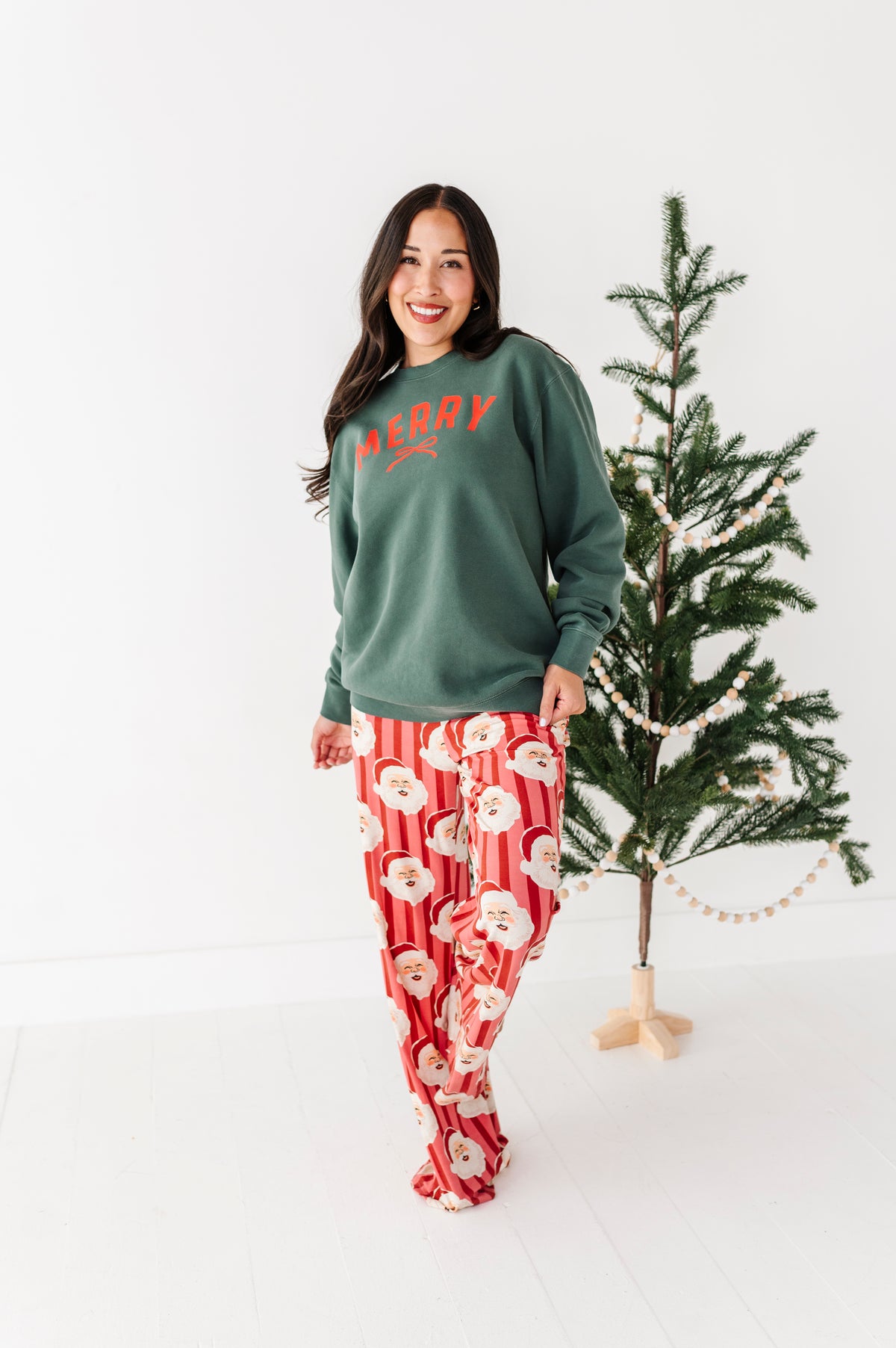 Merry | (GREEN) FULL LENGTH SWEATSHIRT