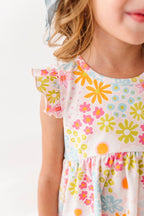 Summer Floral | Double Ruffle Peplum