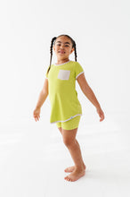 Load image into Gallery viewer, Lime Wedge | Mini Dress + Biker Shorts RIB Set