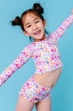 Load image into Gallery viewer, Sugarwave Leopard | 1/4th ZIP RASHGUARD 2-PIECE