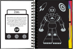 Scratch & Sketch: Robots