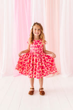 Load image into Gallery viewer, Coral Hearts | Heart Back Dress