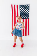 Load image into Gallery viewer, Red, White + BOW | Ribbed Tank