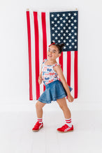 Load image into Gallery viewer, Red, White + BOW | Ribbed Tank