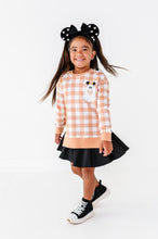 Load image into Gallery viewer, Pretzel Ghostie (PLAID) | SIDE SPLIT SWEATSHIRT