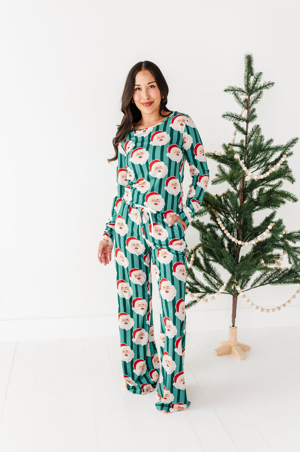GREEN Santa Stripes | WOMEN'S Pants