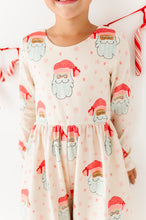 Load image into Gallery viewer, Pink Santas | ROMPER