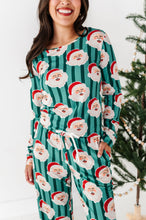 Load image into Gallery viewer, GREEN Santa Stripes | WOMEN'S Long Sleeve Top