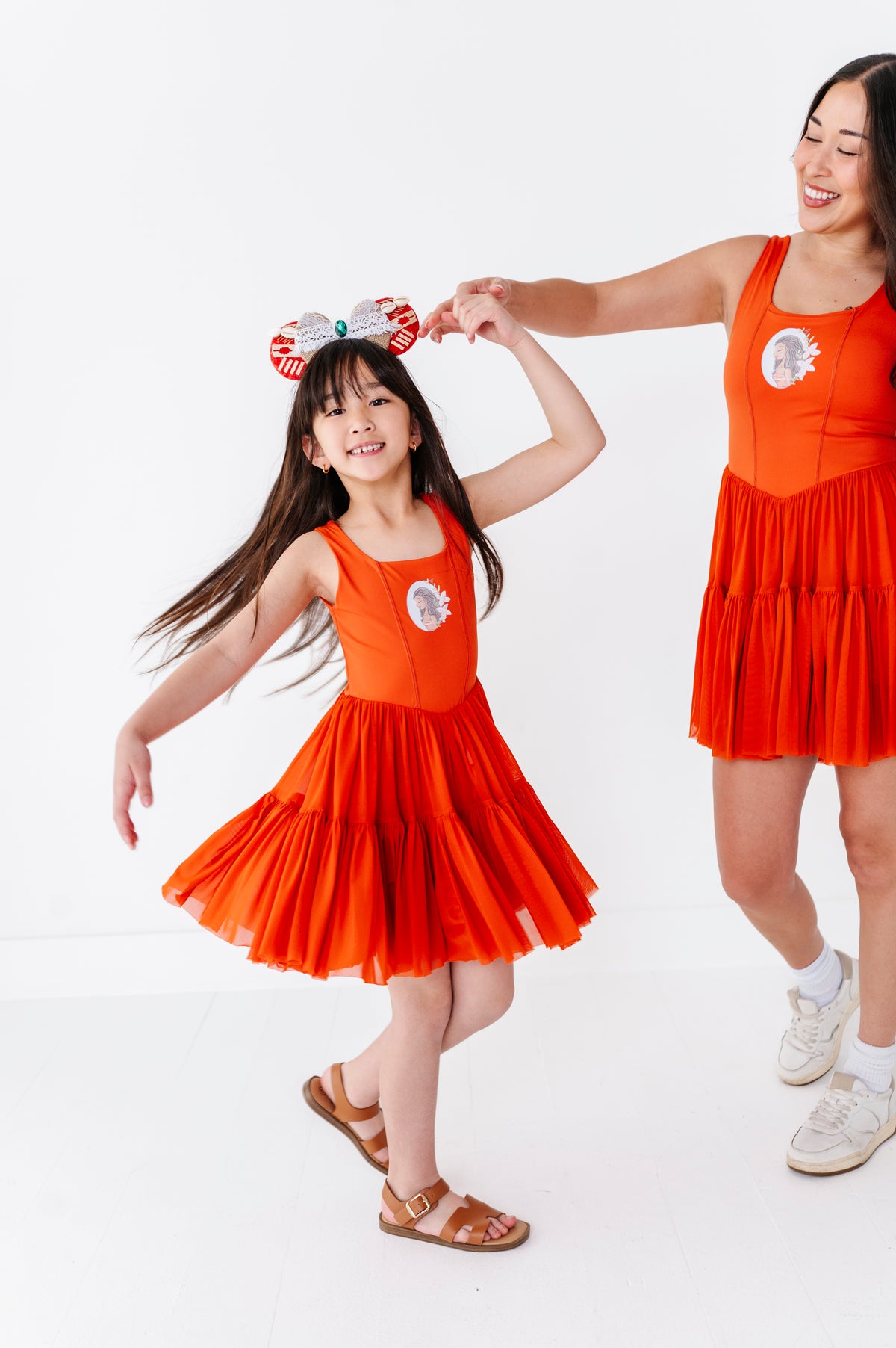 Moana (ADULT) | Burnt Orange Mesh DRESS