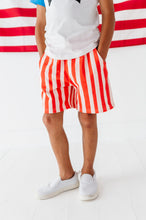 Load image into Gallery viewer, RED Spangled Stripes | BOY SHORTS