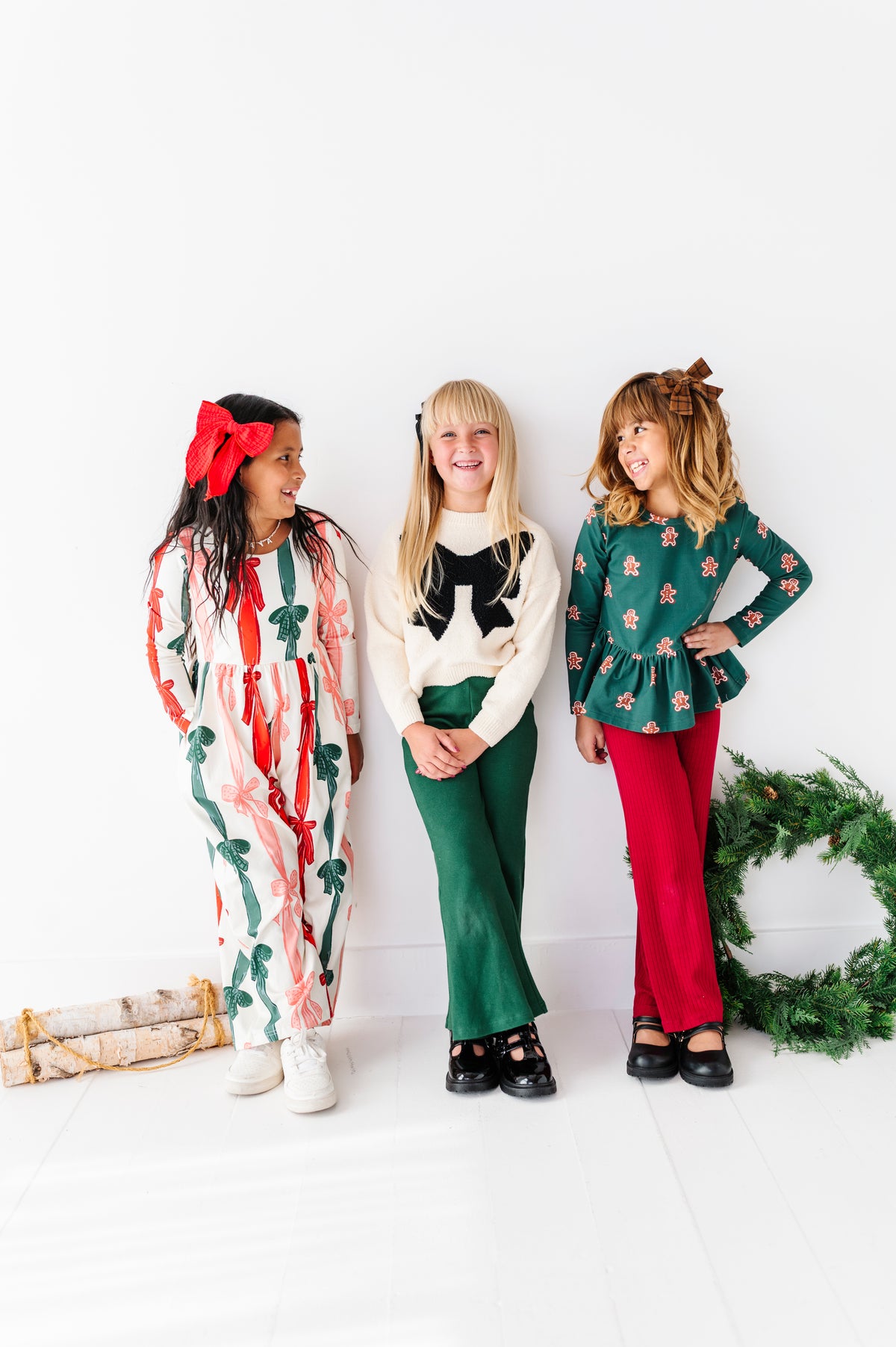 Holly Berry | Rib Wide Leg Pants