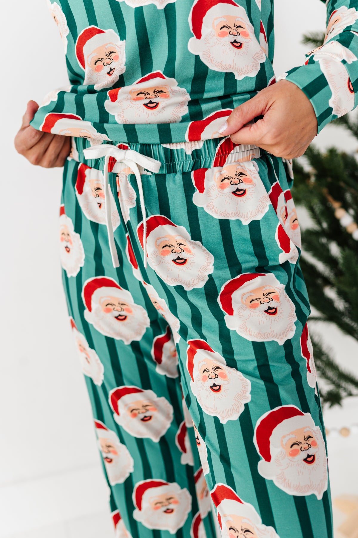GREEN Santa Stripes | WOMEN'S Pants