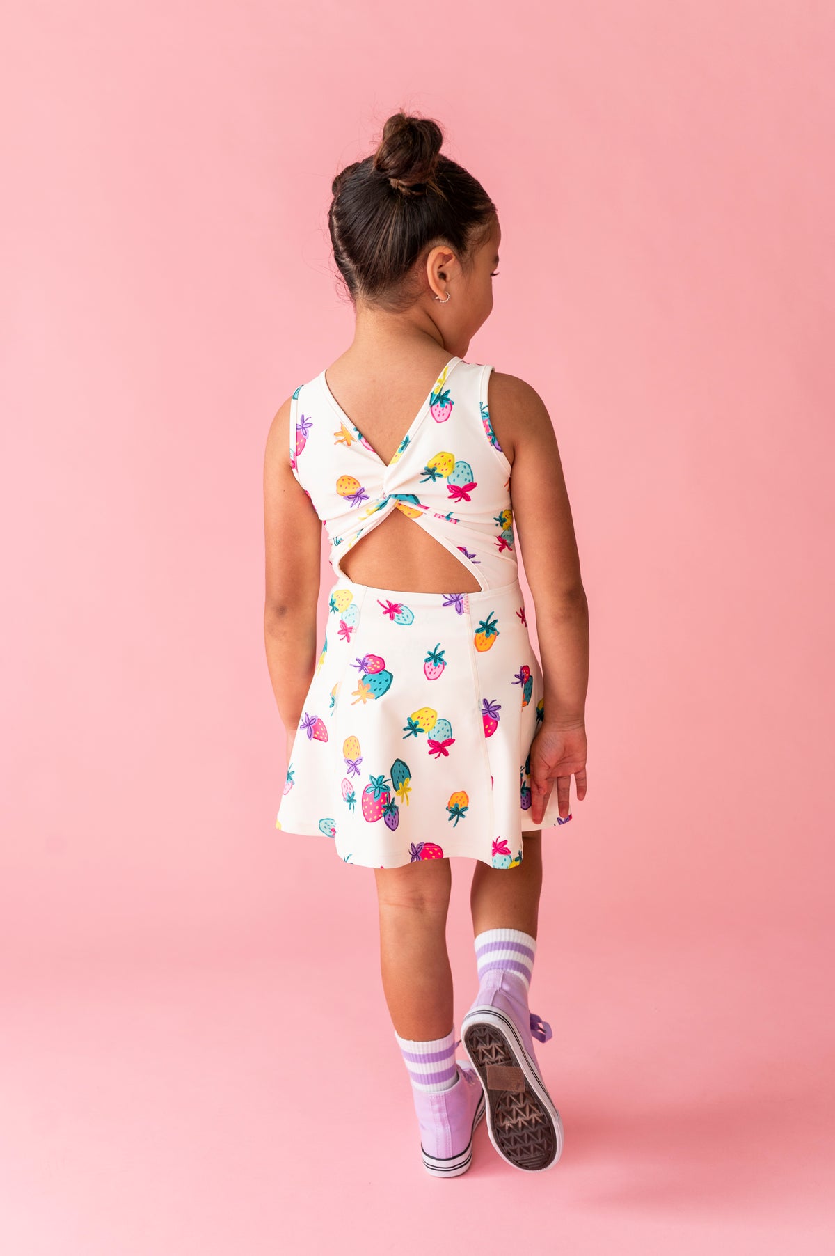 Sugar Berry | Twisty Back Active Dress (with shorts!)