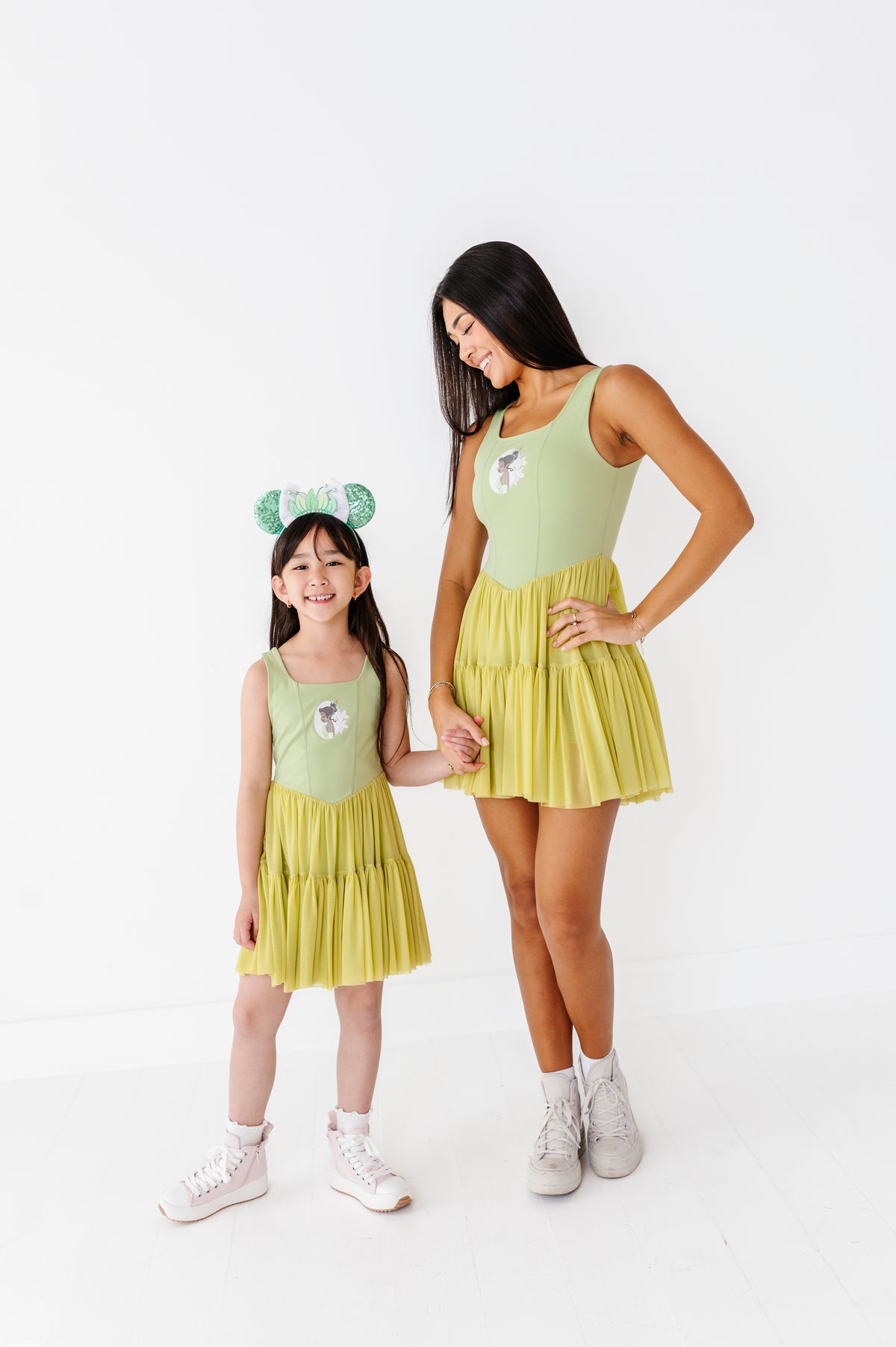 Tiana (KIDS) | Pistachio Mesh DRESS