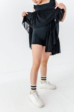 Load image into Gallery viewer, Solid Black | KIDS Ruffle Mesh Dress