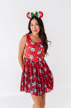 Load image into Gallery viewer, Minnie's Holly Check | ADULT Mesh Dress