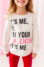 Load image into Gallery viewer, It’s Me, Valentine | Cream Ruffle Long Sleeve