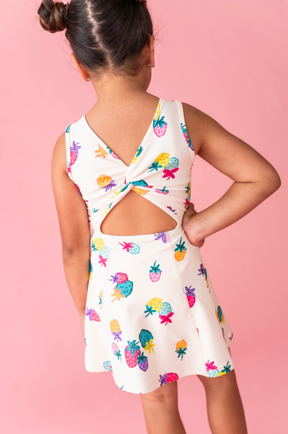 Sugar Berry | Twisty Back Active Dress (with shorts!)