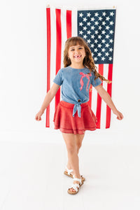 Red Stripe Skort