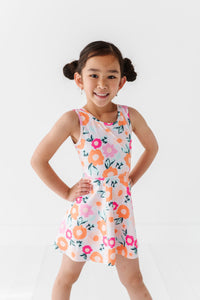 Poppy Floral | Twisty Back Dress (with detached shorts!)