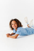 Coastal Blue | BOYS TERRY CHECK SET