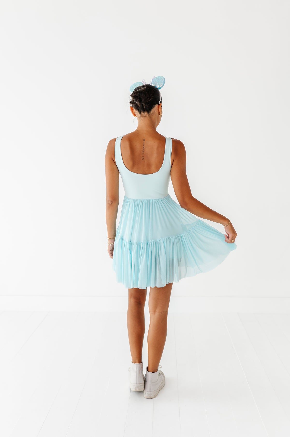 Elsa (ADULT) | Icy Blue Mesh DRESS