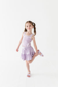 Very Violet | 2-tiered Skort