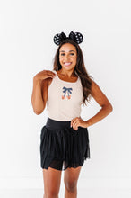 Load image into Gallery viewer, Pumpkin Bow TAN | ADULT TANK