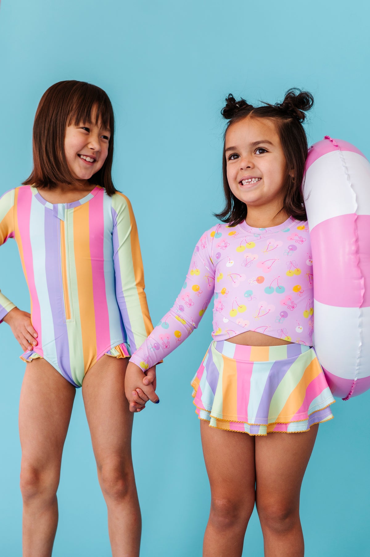 Cherry Crush |  RASHGUARD SKIRTED 2-PIECE