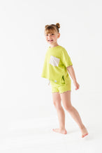Load image into Gallery viewer, Lime Wedge | Boxy Crop + Shorts RIB Set