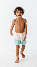 Load image into Gallery viewer, Seafoam + Ivory | Swim Shorts