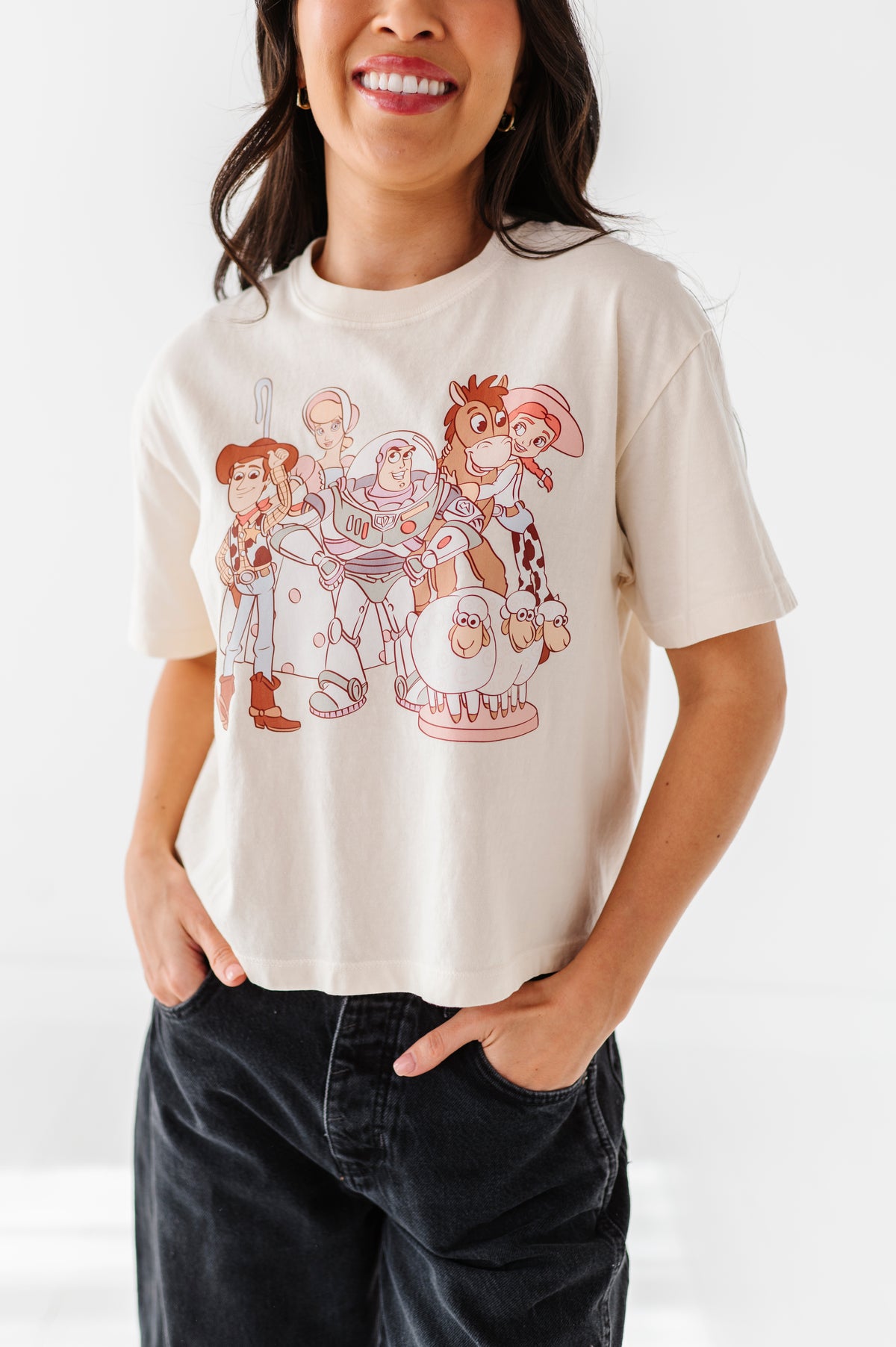 TOYS CROPPED | CREAM ADULT TEE