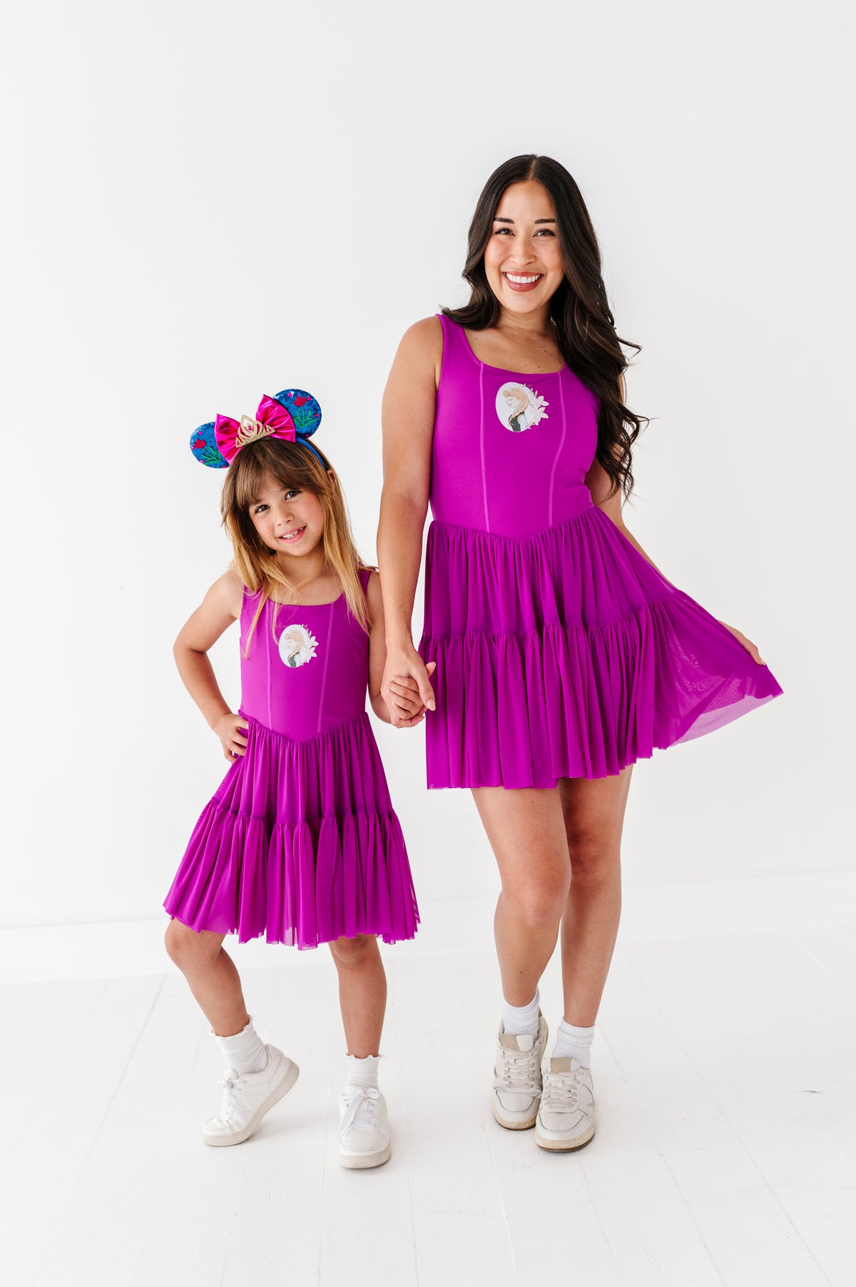 Ana (KIDS) | Raspberry Mesh DRESS