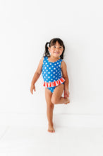 Load image into Gallery viewer, Stars + Stripes | Skirted ONE-Piece