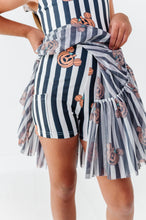 Load image into Gallery viewer, Striped Mickey Pumpkin | KIDS Ruffle Mesh Dress